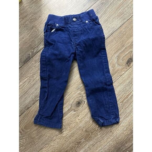 Gymboree 18-24 Month “Popcorn Bandit” Set – Gray Top & Dark Blue Corduroys – EUC - Picture 2 of 5